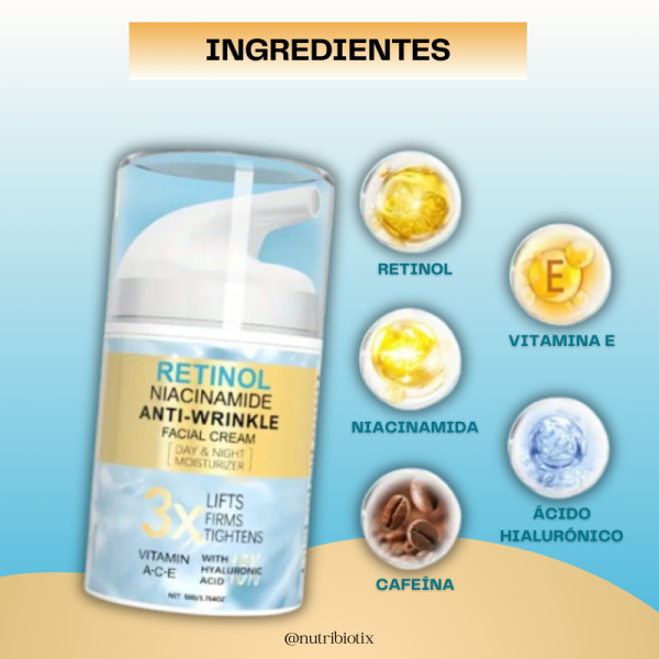 Retinol, Niacinamida con Ácido Hialurónico - Image 3