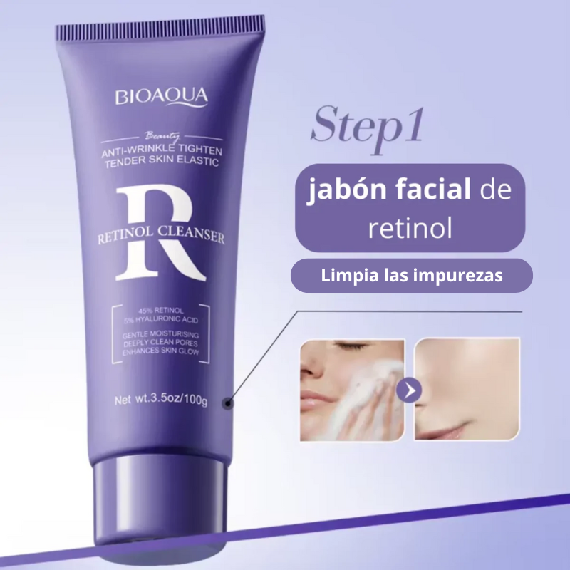 Jabon Facial Retinol Cleanser Bioaqua - Image 3