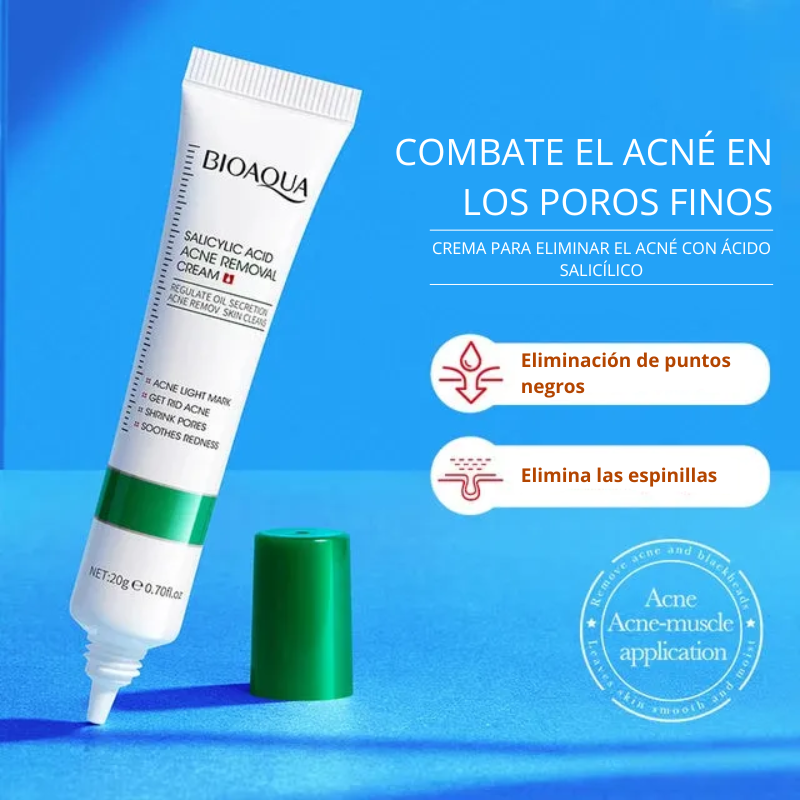 Crema Antiacné con Ácido Salicílico Bioaqua - Image 2